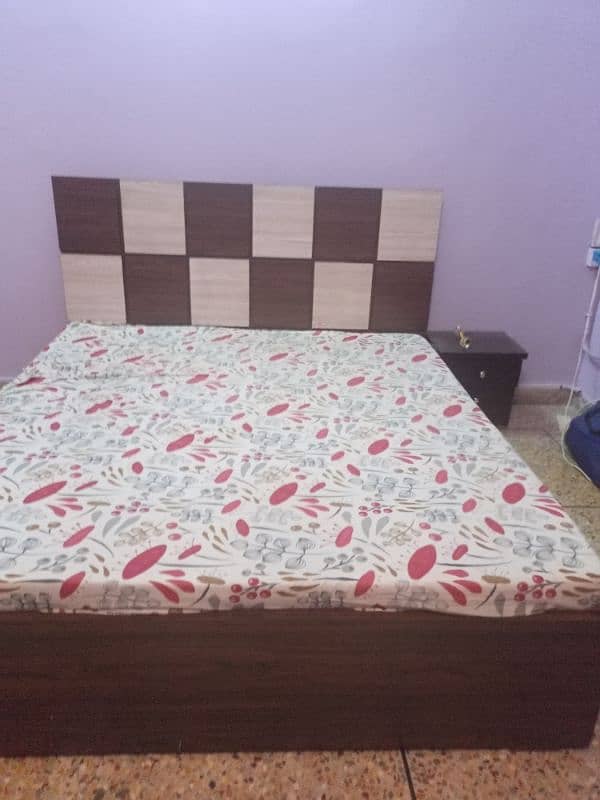 double bed with mattress 1