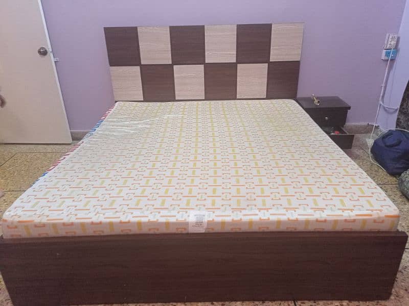 double bed with mattress 2