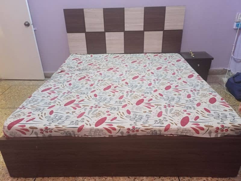 double bed with mattress 3