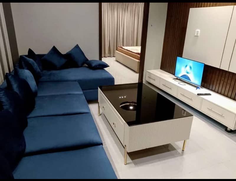 Two beds luxury apartment for rent on daily basis in bahria lahoe 0