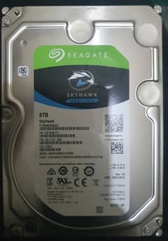 seagate skyhawk survillance 8tb hard drive 100% health 0