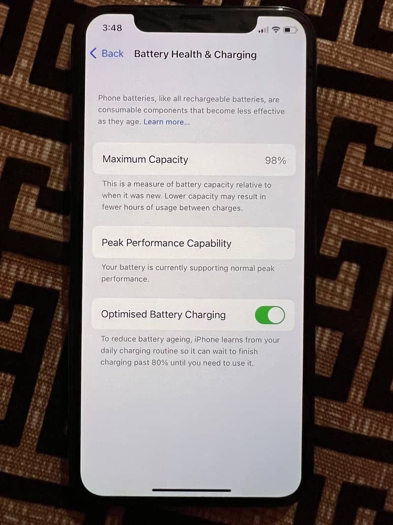 iPhone X 256 GB PTA with box 6