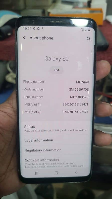 Samsung s9 pta approved 4/64gb double sim all all set 2