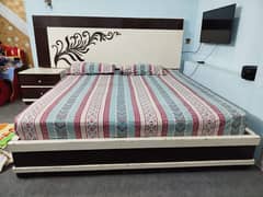 king size wooden bed set