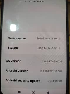 Redmi Note 12 Pro 8gb 256gb