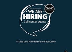 we are hiring call center agents male & female