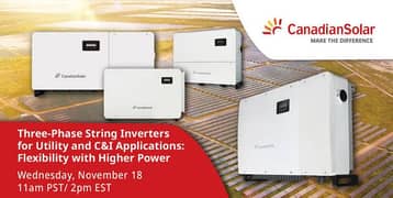 CANADIAN SOLER INVERTER ALL RANGE