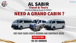 Rent Hiace Grand Cabin Lahore - Luxury Travel, Events, Weddings, Tours