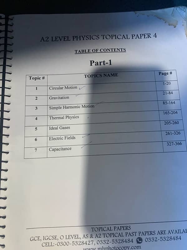 A2 physcis workbooks 1