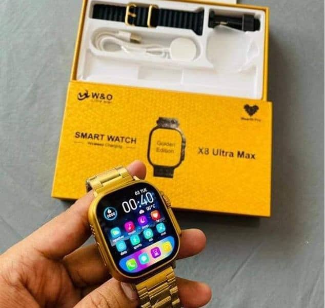 X8 ultra smart watch golden edition 1