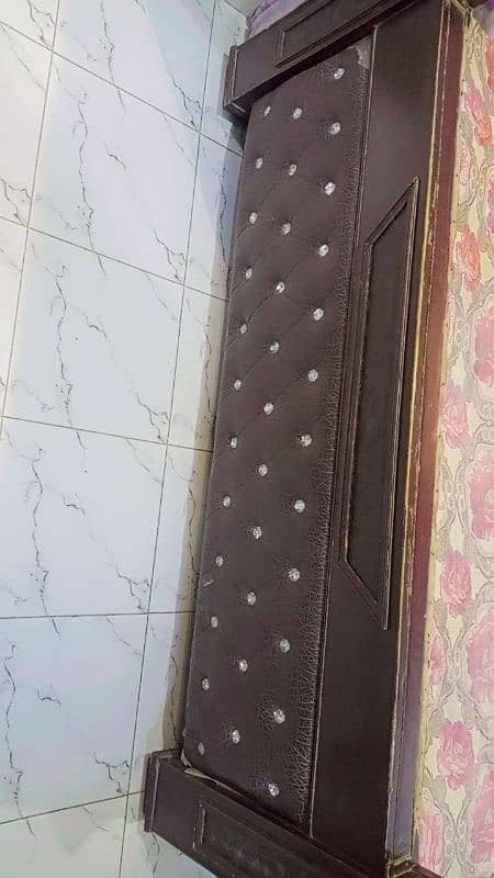 double bed black brown colour 1