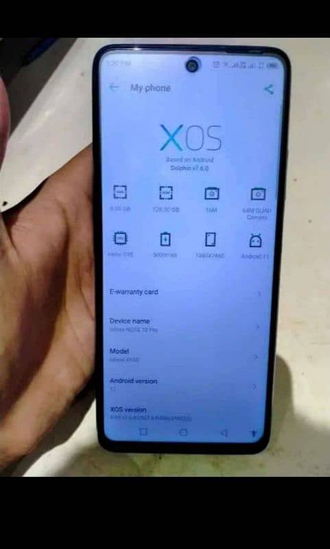 Infinix not 10 pro 8 128 with box and charger 1