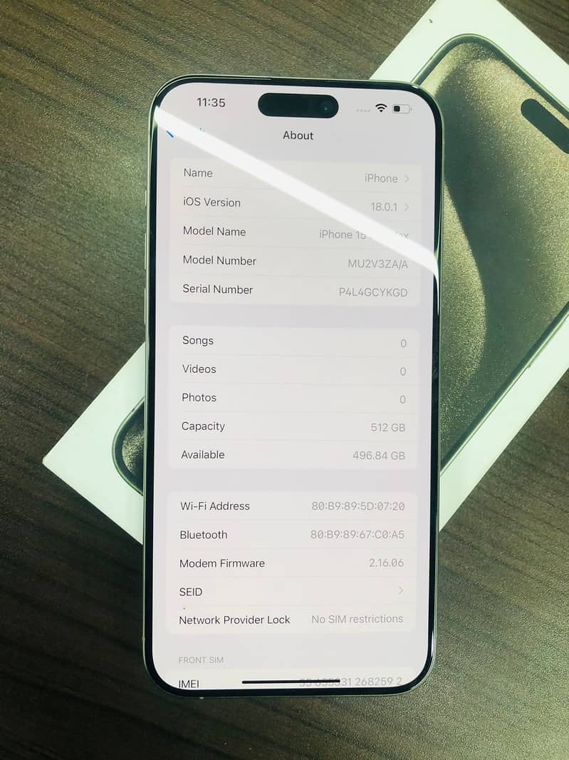 Apple iphone 15 Pro Max 512Gb Non pta 6