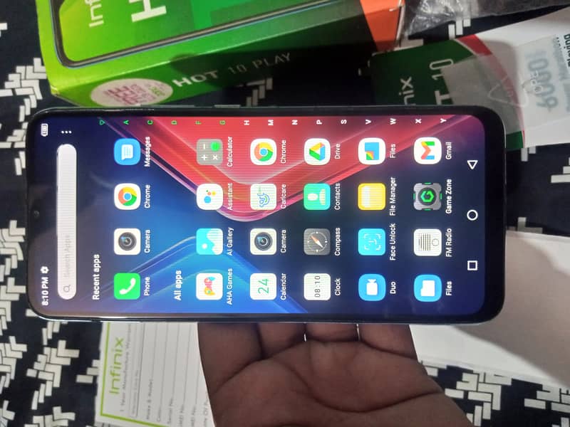 infinix HoT 10 Play 4/64 All accessories complete with box. 8