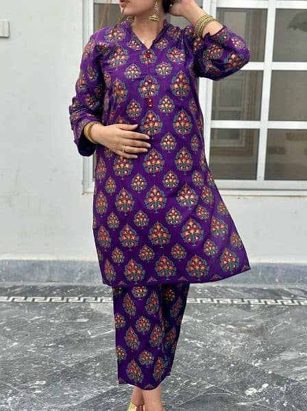 Women's Suit | Stitched Suit | Linen Suit | premium Printed Suit | 1