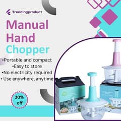 Manual Food Chopper, Multifunctional Hand Push  Chopper