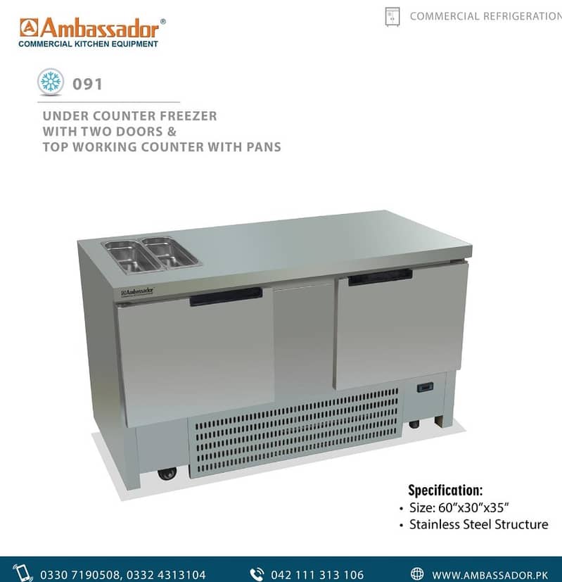 Maximize Space & Efficiency with the Ambassador Under Counter Freezer 0