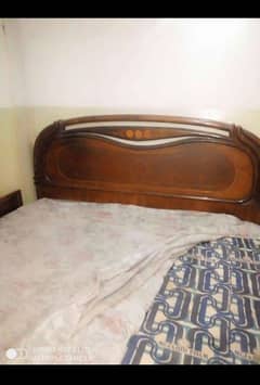 Wooden Master Size Bed For Sale.