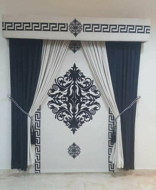 motif blinds|Wall Poshish|wall design|curtain|Curtains|Blinds|Poshish 1