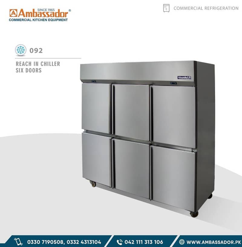 Maximum Freshness with Our Double Door six Door Chiller 0