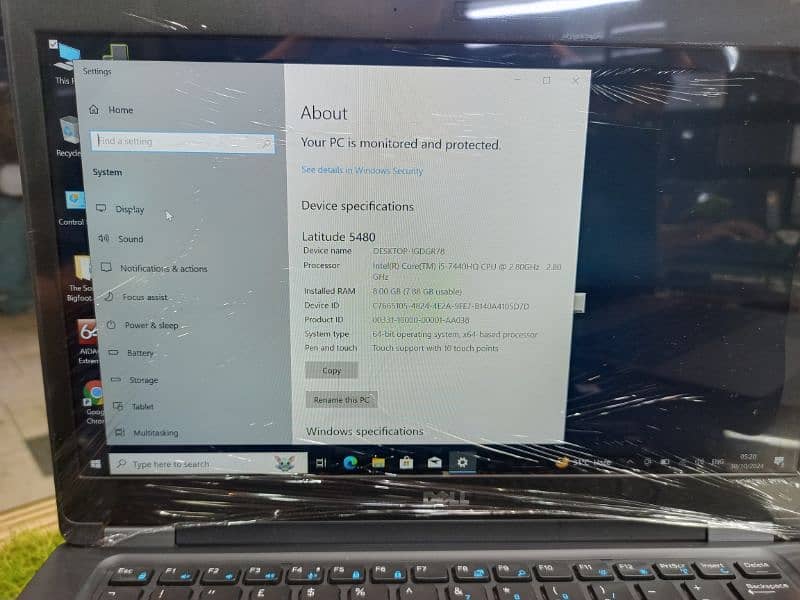 DELL Latitude 5480 | i5-7440HQ|8GB/256 | FHD Display 14|  Touch screen 2