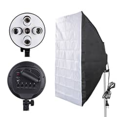 Photography Set Equipment Kit 50x70 cm Softbox with 5 in 1 E27