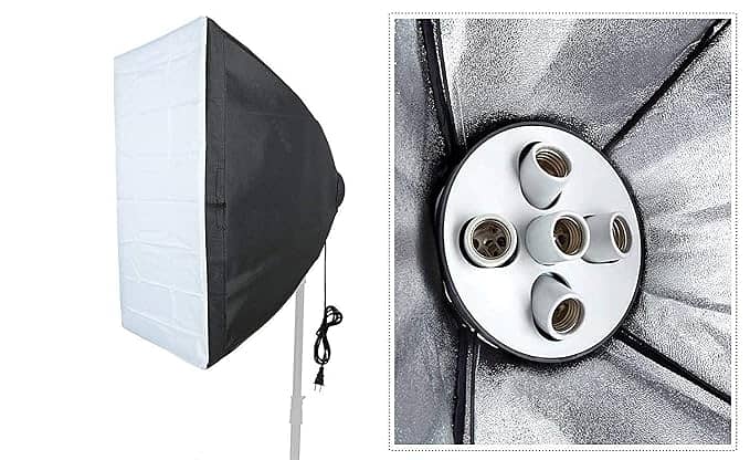 Photography Set Equipment Kit 50x70 cm Softbox with 5 in 1 E27 1