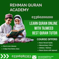 Male/female Quran tutor  / Online Quran teacher / Quran  classes