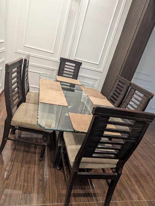 6 seater pure wooden dining 1