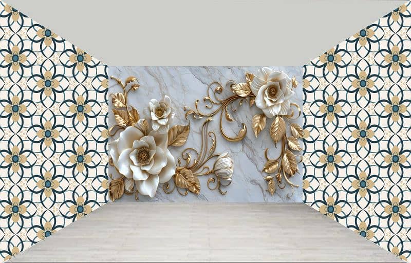 3D wallpaper interior deco 7