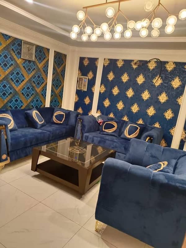 2 BED FULLY FURNISHED APARTMENT FOR RENT IN BAHRIA TOWN LHR 6