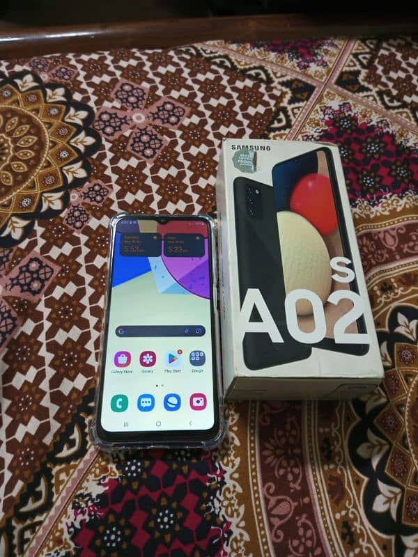 Samsung A02s 3/32 official approved with box charger 5