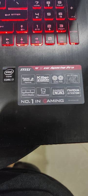 MSI Apache Pro Gaming Laptop 1