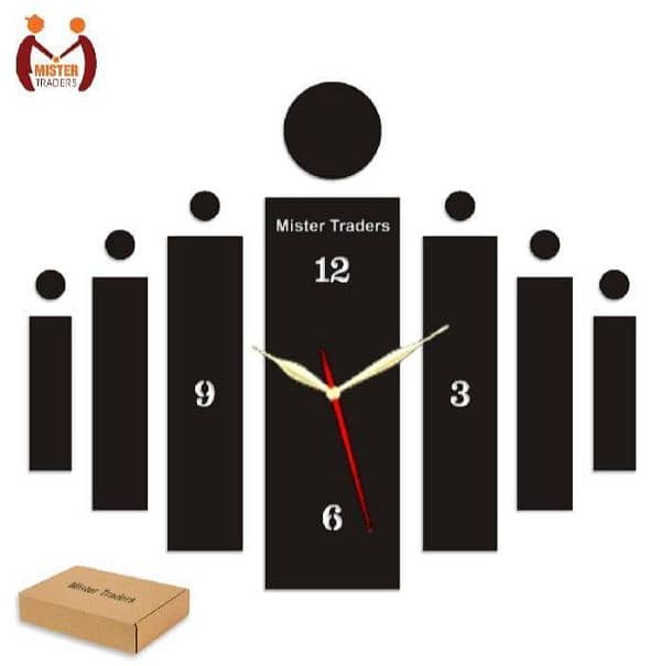 3d slot wooden wall clock last 100 pcs available 2