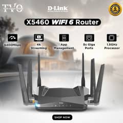 EXO AX AX5400 Mesh Wi-Fi 6 Router Dlink DIR-X5460 (Branded Used)