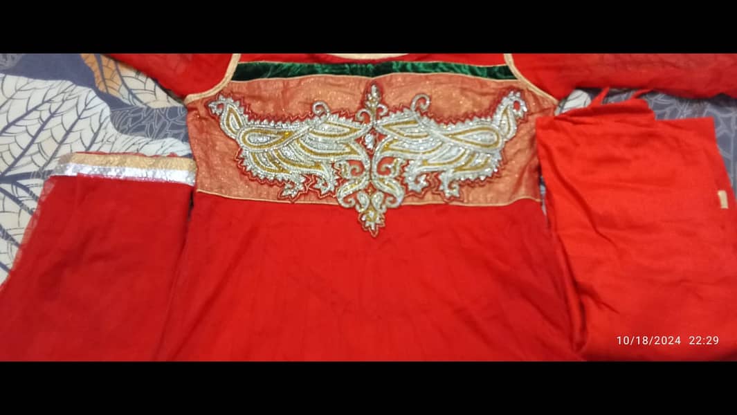 Like New Branded Cloths Shadi Wear  One Time Used High Quality Net 2