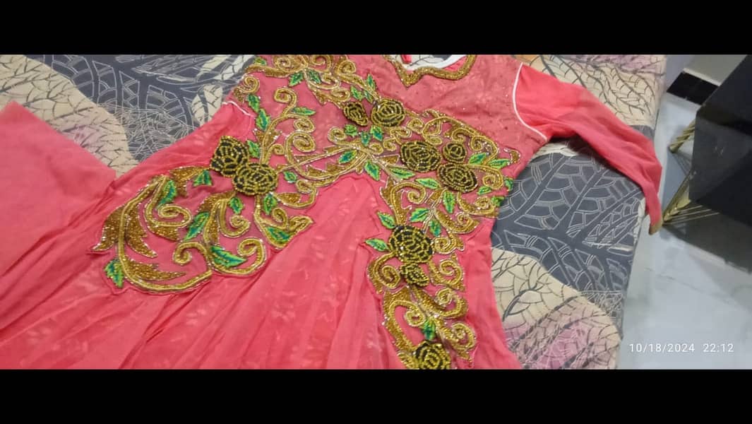 Like New Branded Cloths Shadi Wear  One Time Used High Quality Net 9