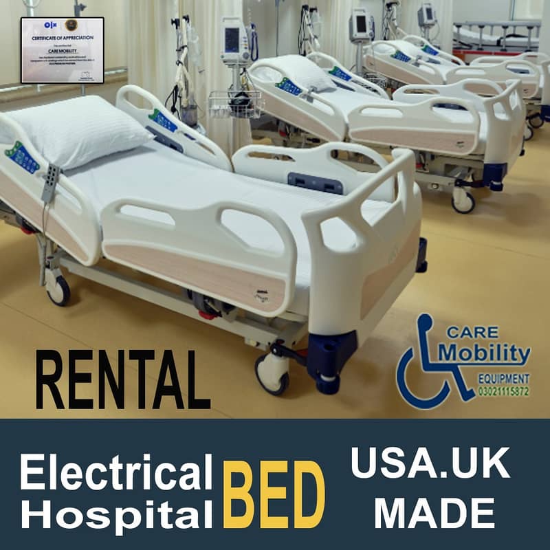 Electric Bed ON Rent / Hospital Bed rent medical Bed / ICU bed on Rent 3