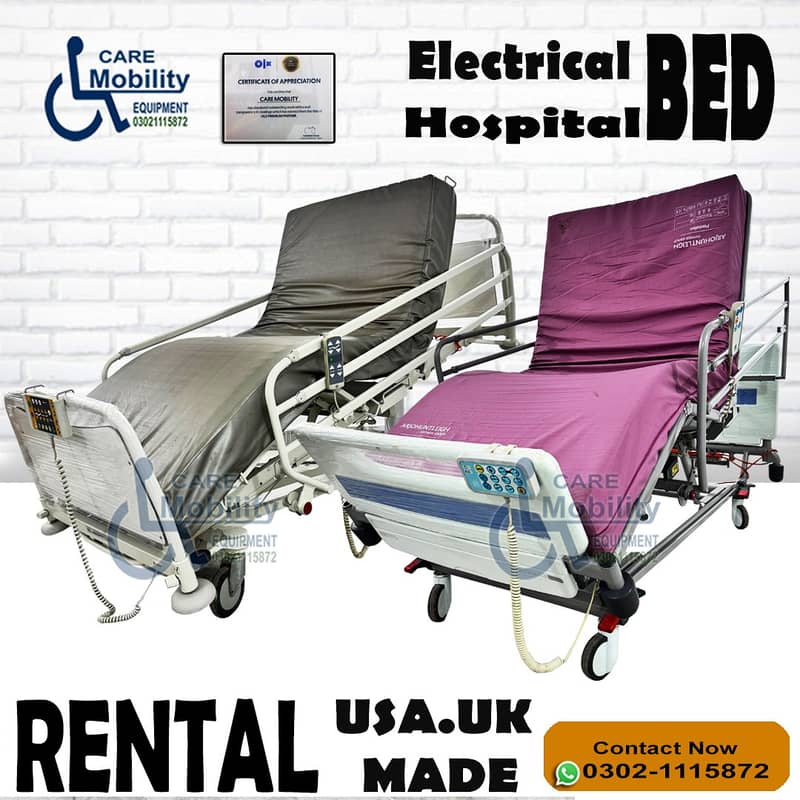 Electric Bed ON Rent / Hospital Bed rent medical Bed / ICU bed on Rent 7