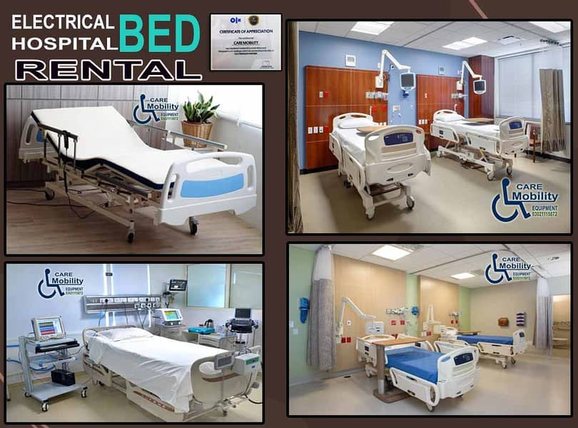 Electric Bed ON Rent / Hospital Bed rent medical Bed / ICU bed on Rent 10