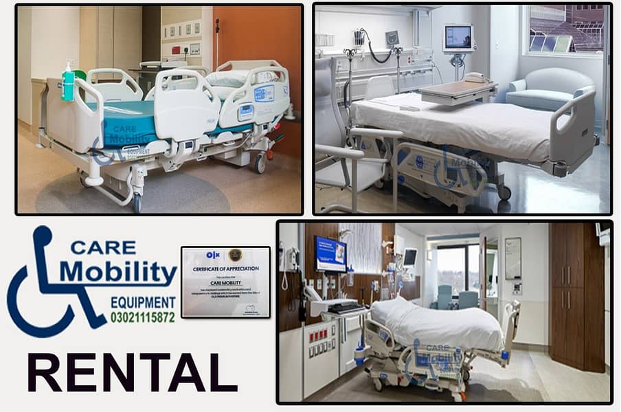 Electric Bed ON Rent / Hospital Bed rent medical Bed / ICU bed on Rent 11