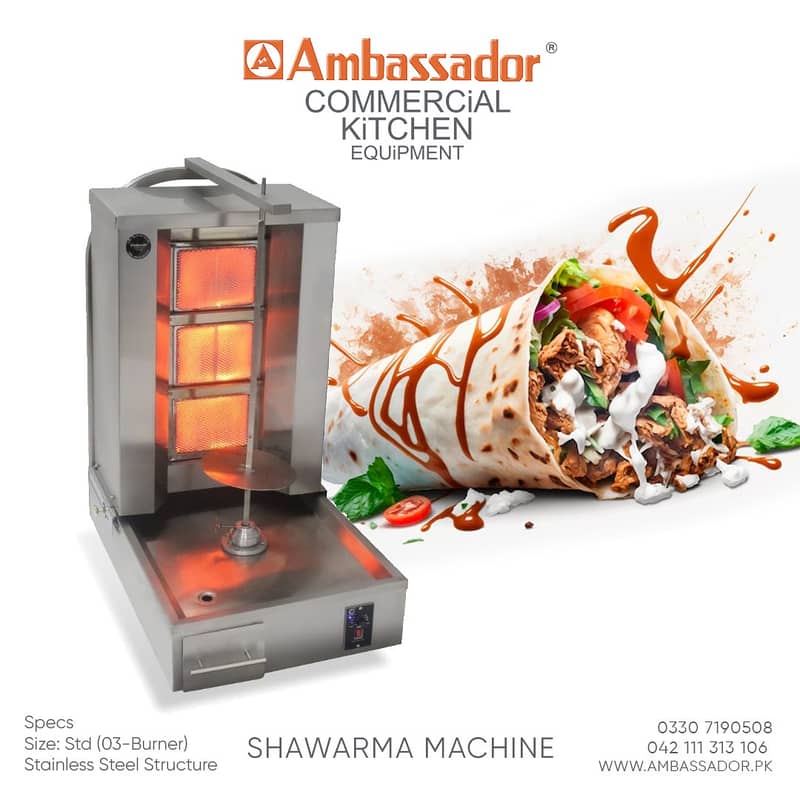 shawarma counter / Hot plate / grill counter / bbq counter for sale 18