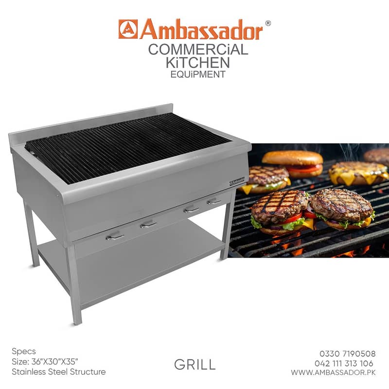 shawarma counter / Hot plate / grill counter / bbq counter for sale 19