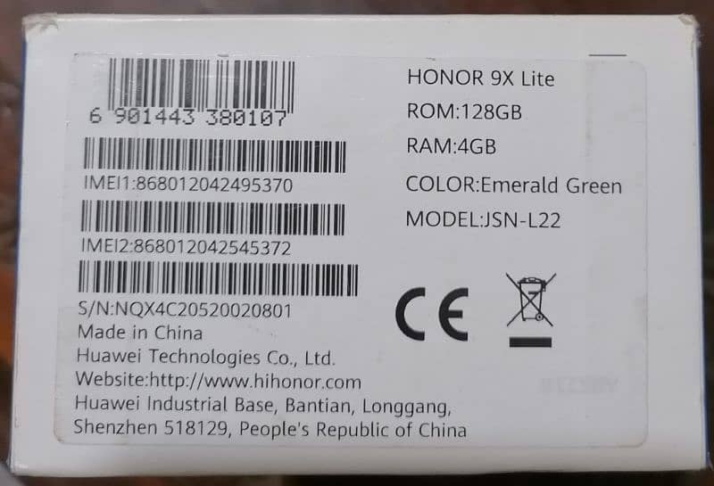 Honor 9x lite emerald green For sale 7