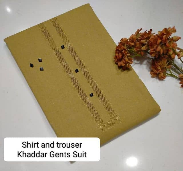 man's  unstitched khaddar suit 2