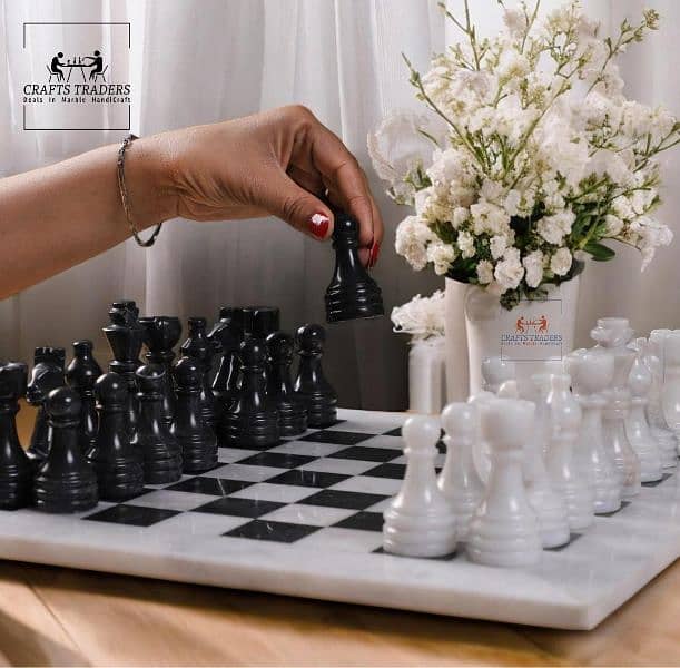 Luxurious Marble Chess Sets / Export Quality 0