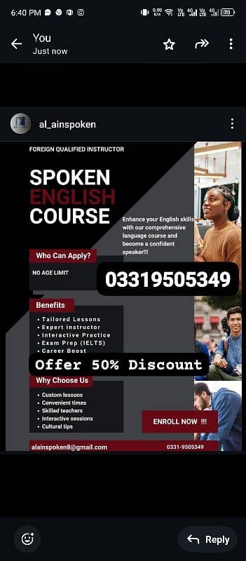 Spoken English Course/ Foreign Qualified Female Instructor 0