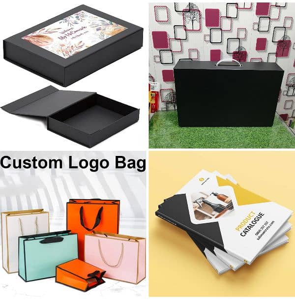 Printing service paper bags/rigid boxes/card box/flyer/sweet box/cake 7