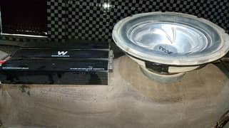 amp and woofer in very good condition