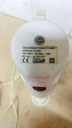 Orignal Anex hand blender with chopper good working condition